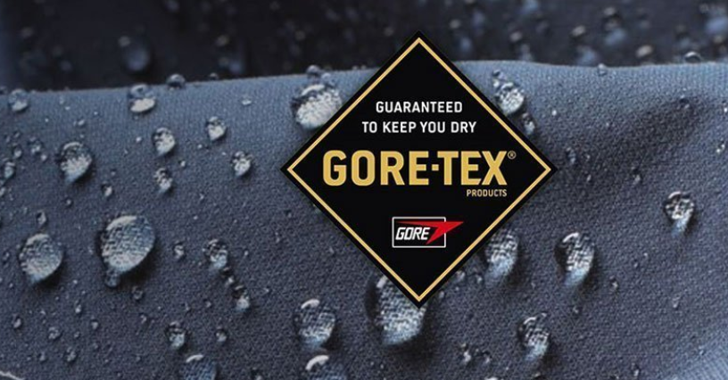 A kép vízálló anyagot ábrázol Gore-Tex logóval