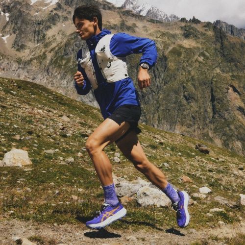Férfi futócipők Asics Trabuco 14 illuminate yellow/umeboshi
