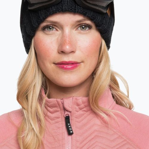 Női snowboard pulóver ROXY Limelight Zip Through 2021 dusty rose