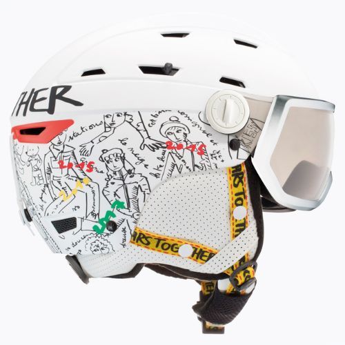 Női síbukósisak Rossignol Allspeed Visor Imp Photo grey