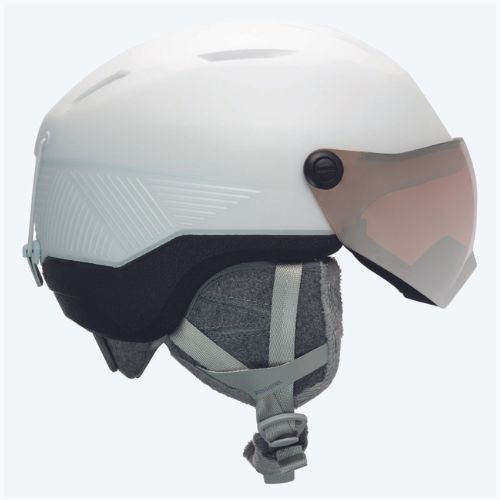 Női síbukósisak Rossignol Fit Visor Impacts white/orange/silver