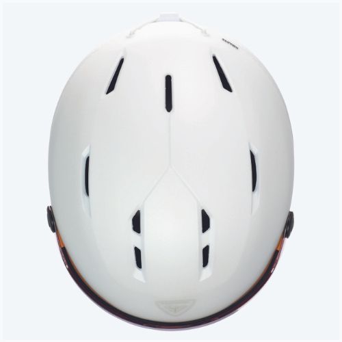 Női síbukósisak Rossignol Fit Visor Impacts white/orange/silver