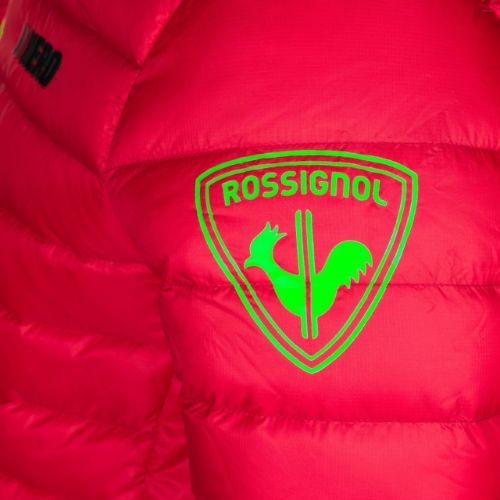 Férfi sí kabát Rossignol Verglas Hero Hood neon red