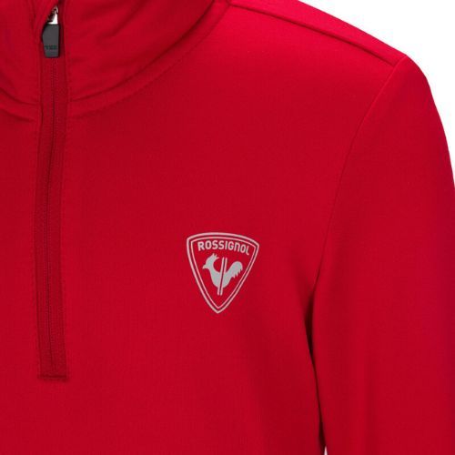 Gyermek sí pulóver Rossignol Boy 1/2 Zip Warm Stretch red