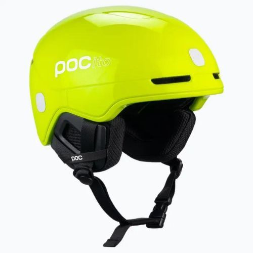 Gyermek síbukósisakok POC POCito Obex MIPS fluorescent yellow/green