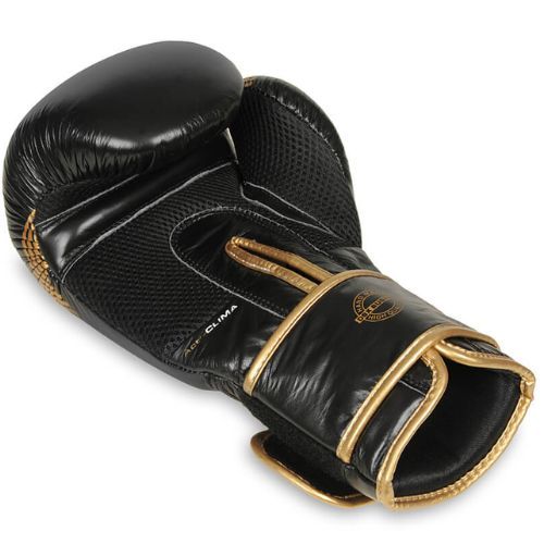 Bushido bokszkesztyűk természetes bőr fekete B-2v13-10oz