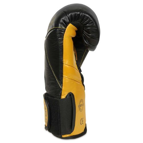 Bushido Természetes bőr bokszkesztyűk fekete B-2v14-10oz