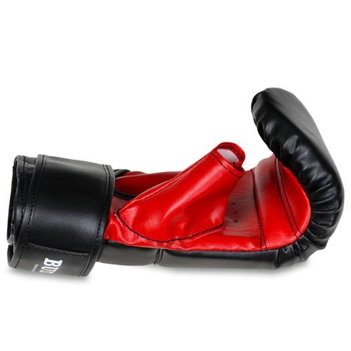 Bushido boxkesztyű zsákos edzéshez fekete Rp4