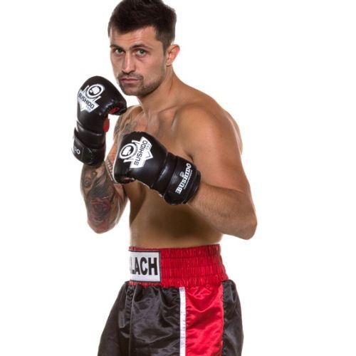 Bushido boxkesztyű zsákos edzéshez fekete Rp4