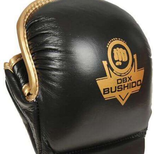 Bushido MMA edzés sparring kesztyű bőr fekete Arm-2011D-L