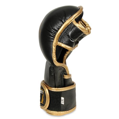 Bushido MMA edzés sparring kesztyű bőr fekete Arm-2011D-L