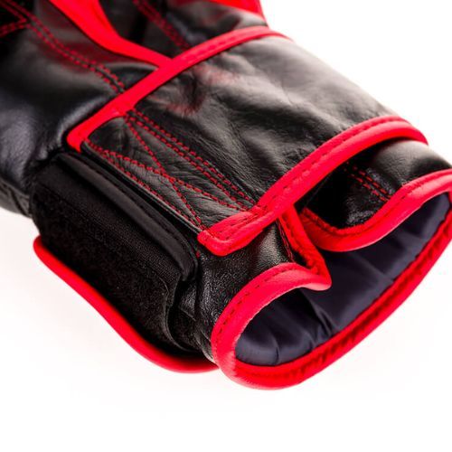 Bushido férfi sparring kesztyű bőr fekete ARB-415 14oz