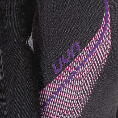 Női termikus pulóver UYN Evolutyon UW Shirt Turtle Neck anthracite melange/raspberry/purple