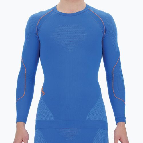 Férfi termikus pulóver UYN Evolutyon UW Shirt blue/blue/orange shiny