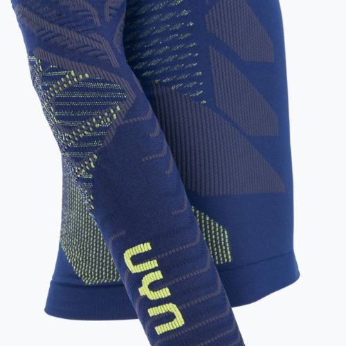 Férfi termikus pulóver UYN Resilyon UW Shirt Round Neck dark blue/yellow