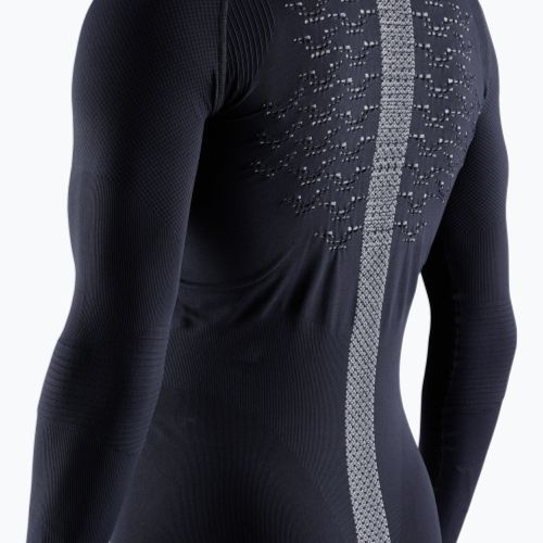 Férfi termoaktív pulóver X-Bionic The Trick 4.0 Run opal black/arctic white