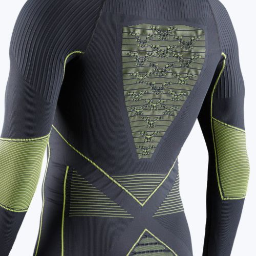 Férfi termoaktív pulóver X-Bionic Energy Accumulator 4.0 charcoal/yellow