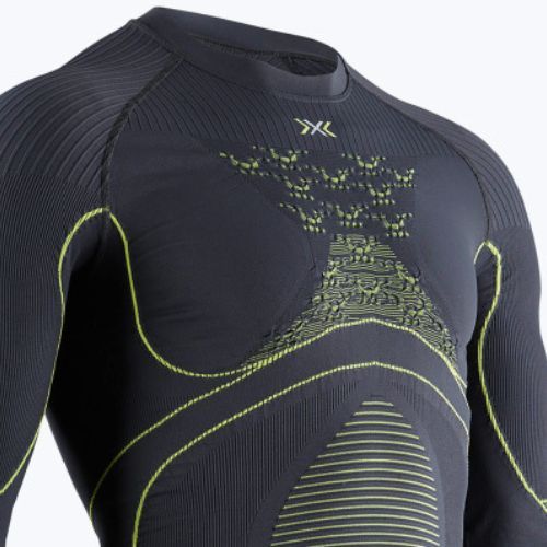 Férfi termoaktív pulóver X-Bionic Energy Accumulator 4.0 charcoal/yellow