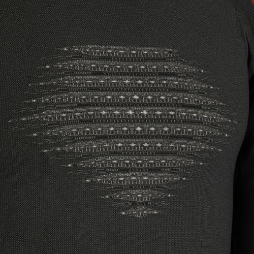 Férfi termoaktív pulóver UYN Evolutyon Comfort UW Shirt charcoal/white/red
