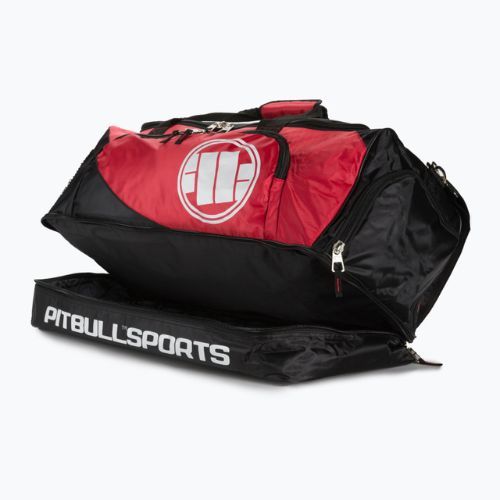 Edzőtáska Pitbull West Coast Big Duffle Bag Logo Pitbull Sports black/red