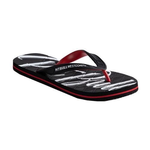 Férfi flip-flopok Pitbull West Coast Flip Flop El Jefe black/red