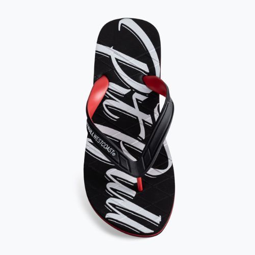 Férfi flip-flopok Pitbull West Coast Flip Flop El Jefe black/red