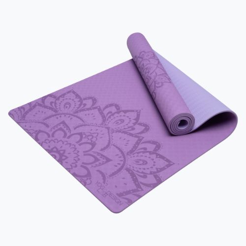 Yoga Design Lab Flow Pure jógaszőnyeg lila FM-6-Pure Mandala levendula