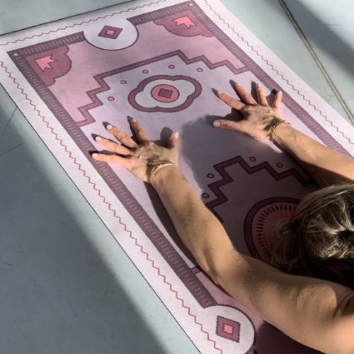 Jógaszőnyeg Moonholi PERSIANA rózsaszín SKU-119