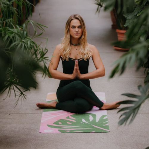 Jógaszőnyeg Moonholi TROPICANA TRAVEL rózsaszín SKU-120