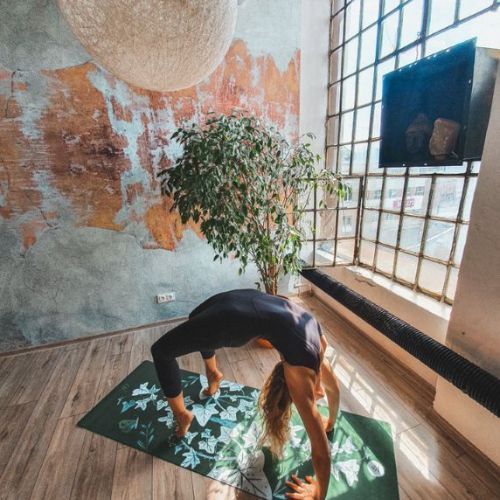 Moonholi VEGANIKA NIGHT jógaszőnyeg zöld SKU-111