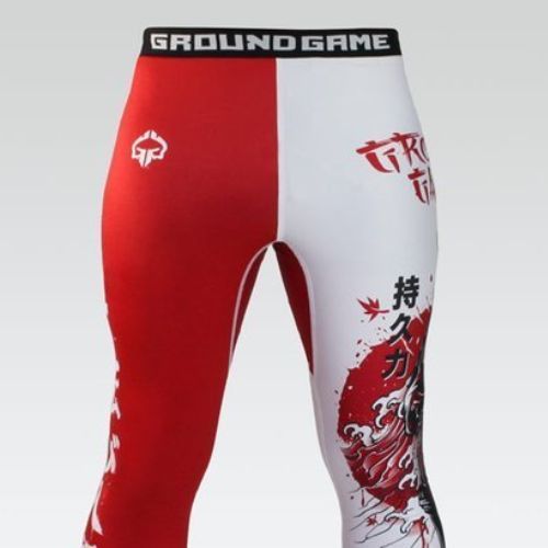 Férfi leggings Ground Game Kettei piros és fehér