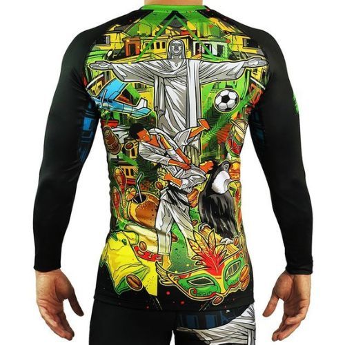Férfi Ground Game Brasil hosszú ujjú Rashguard szín 21RASHBRALSS