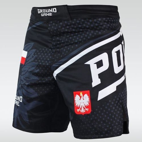 Férfi edzőnadrág Ground Game MMA Lengyelország fekete MMASHOPOLS