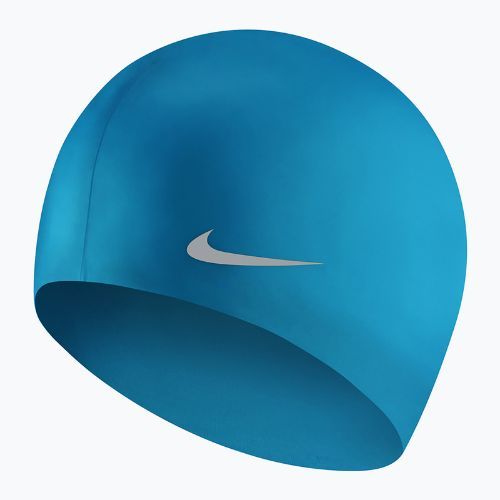 Nike Solid szilikon gyermek úszósapka kék TESS0106-458