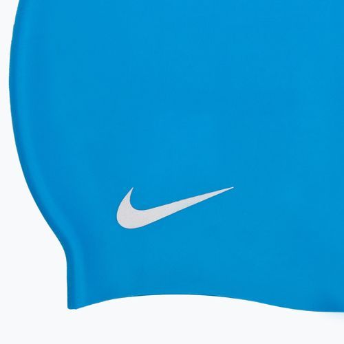 Nike Solid szilikon gyermek úszósapka kék TESS0106-458