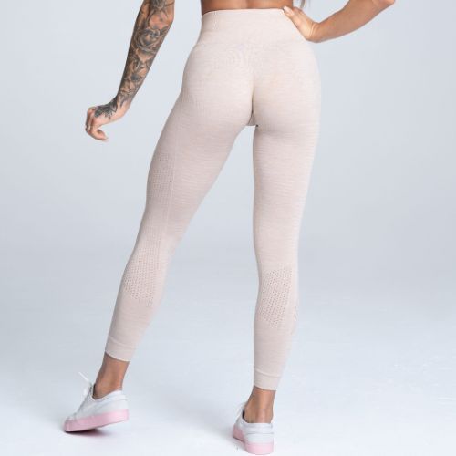 Női Gym Glamour leggings varrat nélküli bézs 199