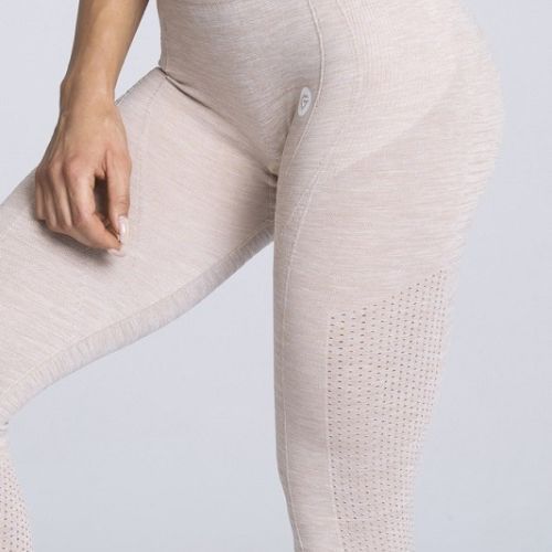 Női Gym Glamour leggings varrat nélküli bézs 199