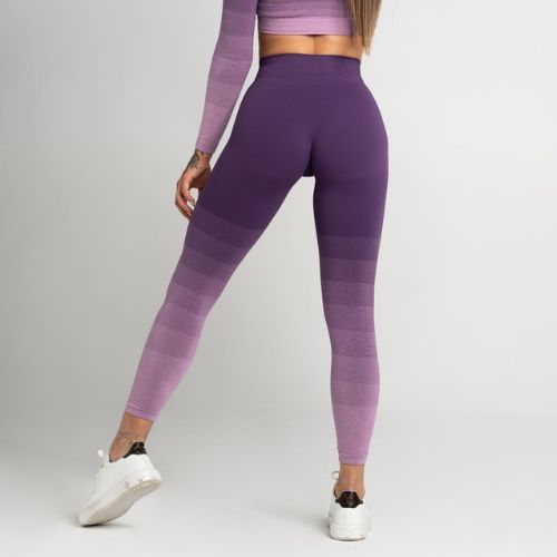 Női leggings Gym Glamour lila ombre lila 282