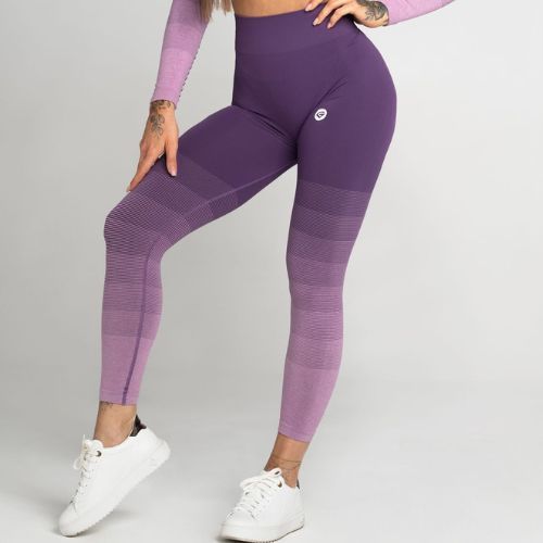 Női leggings Gym Glamour lila ombre lila 282