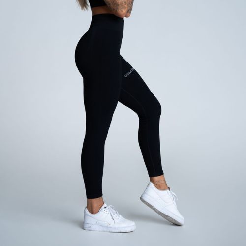 Női leggings Gym Glamour push up mélyfekete 311