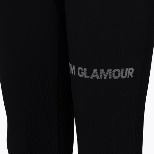 Női leggings Gym Glamour push up mélyfekete 311
