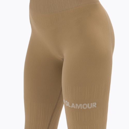 Női leggings Gym Glamour push up nude bézs 312