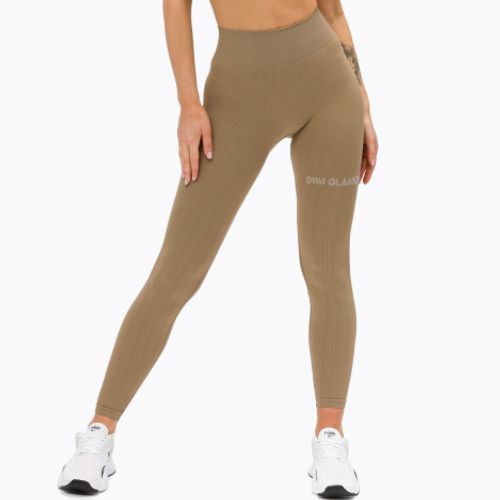 Női leggings Gym Glamour push up nude bézs 312