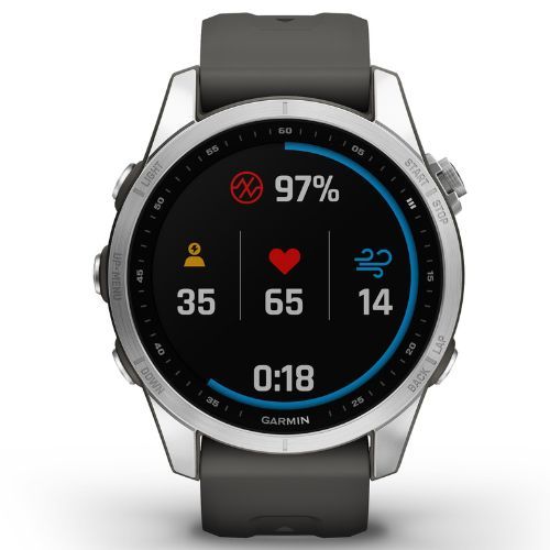 Garmin Fenix 7S Hrm Elevate Ox sportóra ezüst 010-02539-01