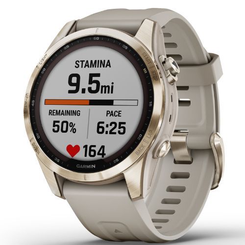 Garmin Fenix 7S Sapphire Solar Hrm Elevate Ox sportóra arany 010-02539-21