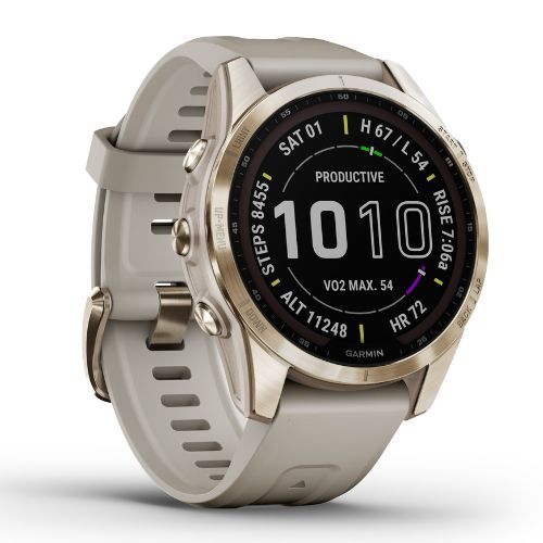 Garmin Fenix 7S Sapphire Solar Hrm Elevate Ox sportóra arany 010-02539-21