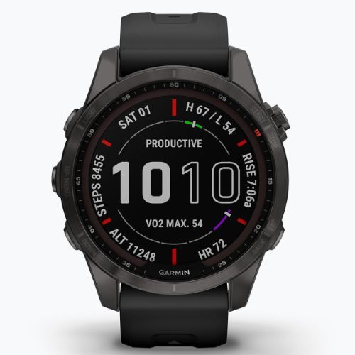 Garmin Fenix 7S Sapphire Solar Hrm Elevate Ox sportóra fekete 010-02539-25