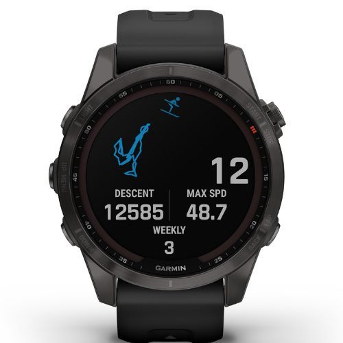 Garmin Fenix 7S Sapphire Solar Hrm Elevate Ox sportóra fekete 010-02539-25