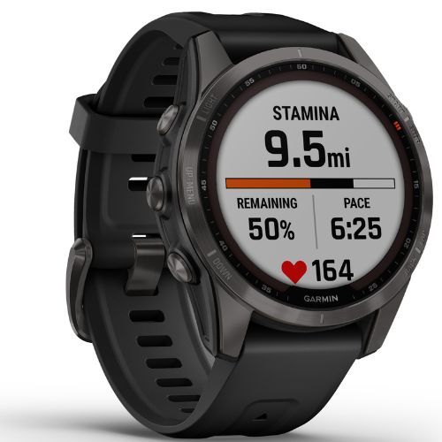 Garmin Fenix 7S Sapphire Solar Hrm Elevate Ox sportóra fekete 010-02539-25