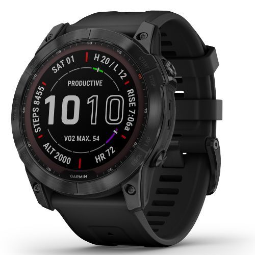Garmin Fenix 7X Sapphire Solar Hrm Elevate Ox sportóra fekete 010-02541-23